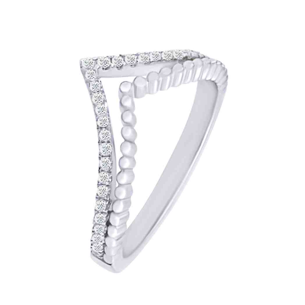 Double V Diamond Ring LR11000A